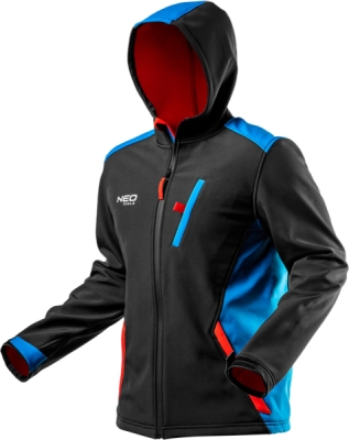 NEO TOOLS 81-558-XXL Softshellová bunda HD+, veľ. XXL
