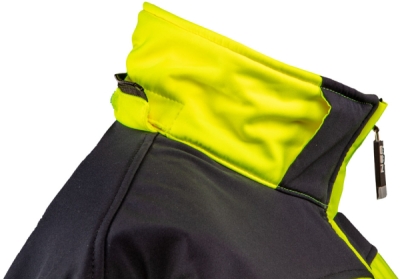 NEO TOOLS 81-700-XXL Výstražná softshellová bunda, žltá, veľ. XXL