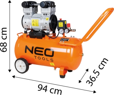 NEO TOOLS 12K022-1 Bezolejový kompresor 50 l