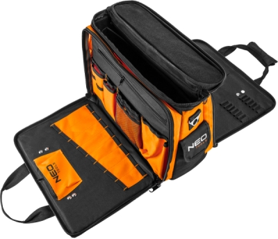 NEO TOOLS 84-308 Montážna taška 600D, 17 vnútorných a 2 vonkajšie vrecká