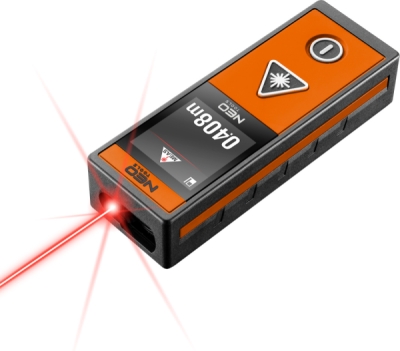 NEO TOOLS 75-203 Laserový diaľkomer, dosah 40 m, dotykový displej
