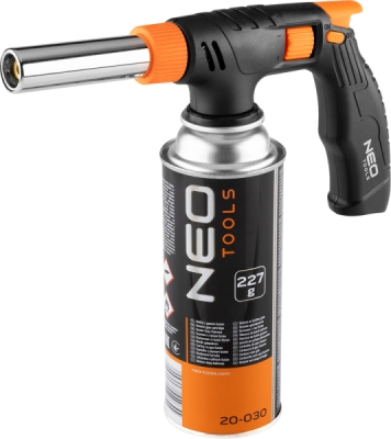 NEO TOOLS 20-028 Skrutkovací plynový horák s piezoelektrickým zapaľovaním 360st. s reguláciou
