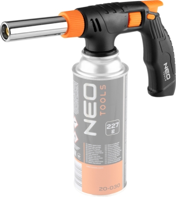 NEO TOOLS 20-028 Skrutkovací plynový horák s piezoelektrickým zapaľovaním 360st. s reguláciou