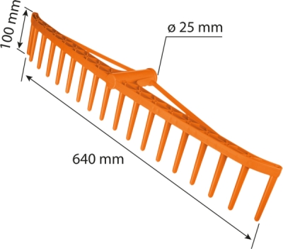 NEO TOOLS 95-044 Zosilnené hrable na seno, plast