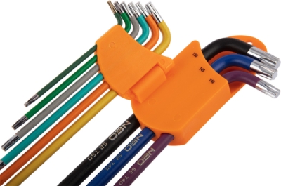 NEO TOOLS 09-518 Súprava kľúčov Torx T10-50, súprava 9 ks, farebné