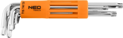 NEO TOOLS 09-524 Súprava dlhých kľúčov Torx T10-T50, súprava 8 ks