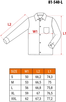 NEO TOOLS 81-540-L Bavlnená flanelová košeľa, károvaná, veľ. L