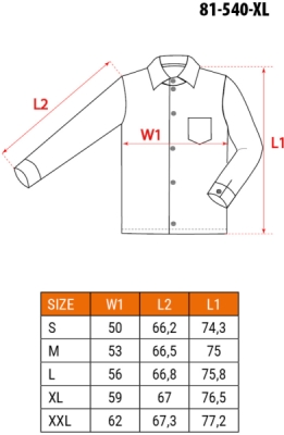 NEO TOOLS 81-540-XL Bavlnená flanelová košeľa, károvaná, veľ. XL