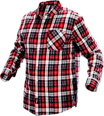 NEO TOOLS 81-540-XXL Bavlnená flanelová košeľa, károvaná, veľ. XXL