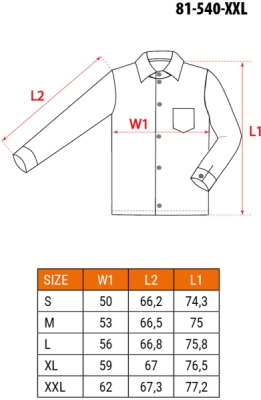 NEO TOOLS 81-540-XXL Bavlnená flanelová košeľa, károvaná, veľ. XXL