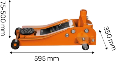 NEO TOOLS 11-731 Nízkoprofilový hydraulický zdvihák, 2.5 t