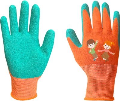 NEO TOOLS 97-644-4 Detské pracovné rukavice s latexom, veľ. 4