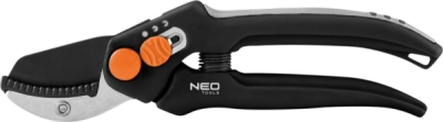 NEO TOOLS 15-201 Záhradné nožnice nákovkové 185 mm, rozsah do 15 mm, nastaviteľný rozstup
