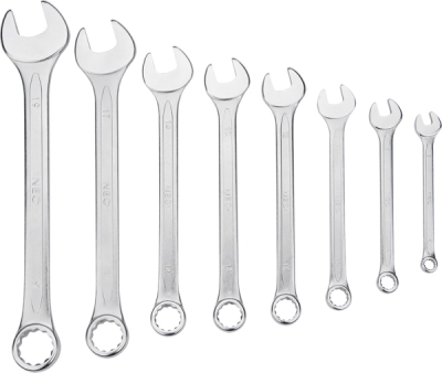 NEO TOOLS 09-751 Očkoploché kľúče 6-19 mm, súprava 8 ks