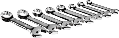 NEO TOOLS 09-791 Očkoploché kľúče 8-19 mm (krátke), súprava 8 ks