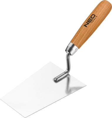 NEO TOOLS 50-141 Štukatérska lyžica trapézová, 140 mm, drevená rukoväť