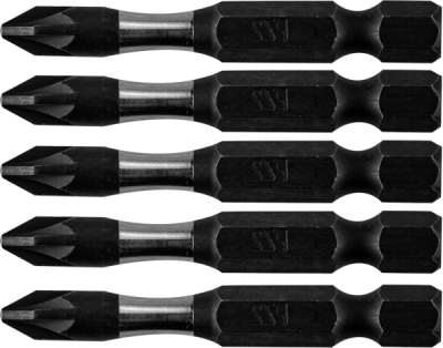NEO TOOLS 09-579 Rázové bity S2, 50 mm, PZ2, 5 ks