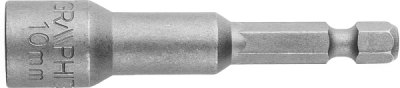 GRAPHITE 57H993 Magnetická nástrčná hlavica 10 x 65 mm, stopka 1/4"