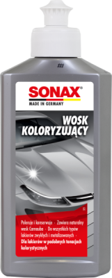 SONAX NanoPro farebný vosk strieborný 250 ml
