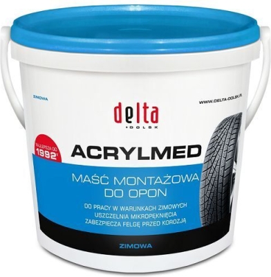 Zimná montážna pasta ACRYLMED Delta modrá, 4 kg
