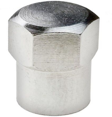 Kovová čiapočka ventilu, chrómovaná