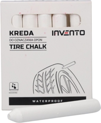 Značkovacia krieda na pneumatiky INVENTO, biela, Ø 13 mm