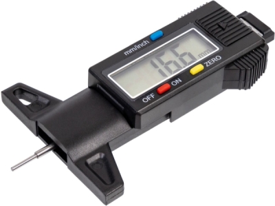 Digitálny hĺbkomer dezénu pneumatík, LCD