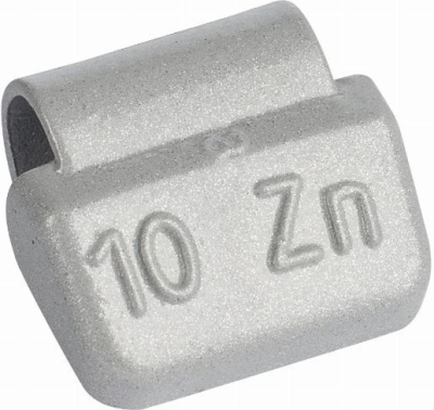 Narážacie závažia TIP-TOPOL ALU-S Zn 10 g na hliníkové disky, 100 ks