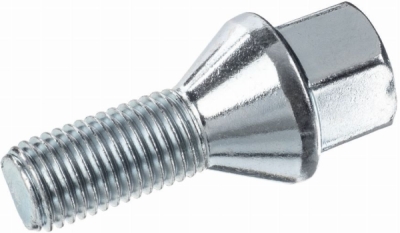 Skrutka kolesa M12 × 1,5, závit 24 mm, kužeľové sedlo, kľúč 17 mm