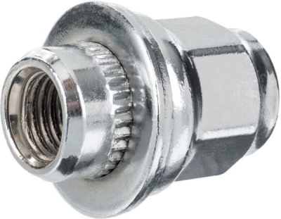 Matica kolesa M12 × 1,5, uzavretá, pohyblivá plochá podložka, kľúč 21 mm