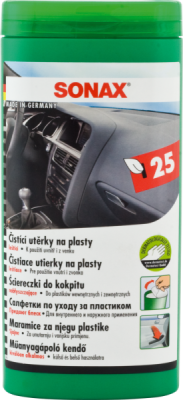 SONAX čistiace utierky na kokpit 25 ks