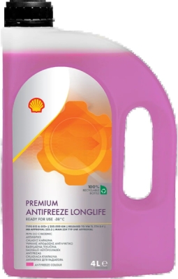 SHELL chladiaca kvapalina Premium Longlife 774 D-F −38 °C 4 l