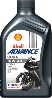 Shell - Motorový olej Advance Ultra 4T 10W40, 1L