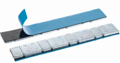 TIP-TOPOL - Lepené závažie strieborné zaoblené 5g/10g 100 pásikov