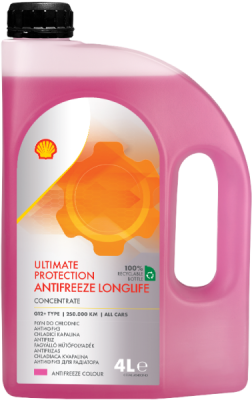 SHELL chladiaca kvapalina Longlife Ultimate Protection koncentrát 4 l