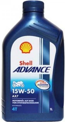 SHELL Advance 4T AX7 15W-50 1 l