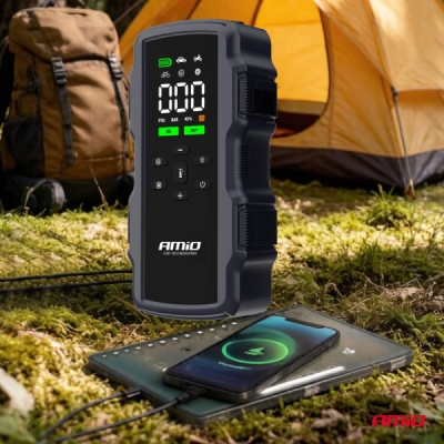 Štartovací zdroj 4v1, 12V 17Ah 900A 4in1 AMiO-05126