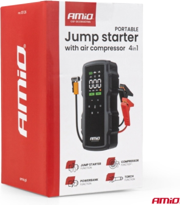Štartovací zdroj 4v1, 12V 17Ah 900A 4in1 AMiO-05126