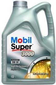 Motorový olej Mobil Super 3000 Formula V 0W-30 5 l