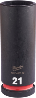 Milwaukee rázová hlavica dlhá 1/2″ 21 mm