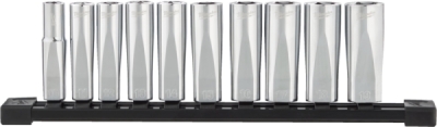 Milwaukee dlhé hlavice 3/8″, sada 10 ks