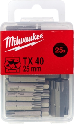 Milwaukee bit TX40 × 25 mm, 25 ks