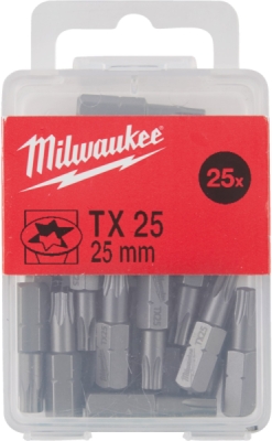 Milwaukee bit TX25 × 25 mm, 25 ks