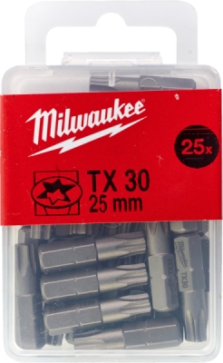Milwaukee bit TX30 × 25 mm, 25 ks