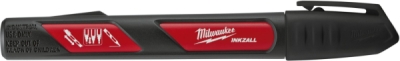 Milwaukee Značkovač/popisovač jemný hrot, čierny 1ks
