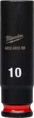 Milwaukee rázová hlavica dlhá 1/4″ 10 mm