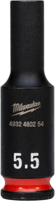 Milwaukee rázová hlavica dlhá 1/4″ 5.5 mm