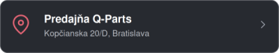Predajňa Q-Parts – Kopčianska 20/D, Bratislava
