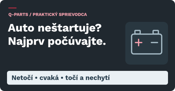 Auto neštartuje: rozlíšte netočenie, cvakanie a motor, ktorý točí, ale nechytí.