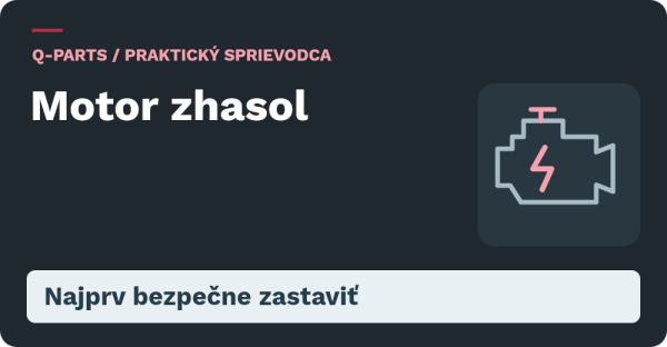 Motor zhasol. Najprv bezpečne zastaviť
